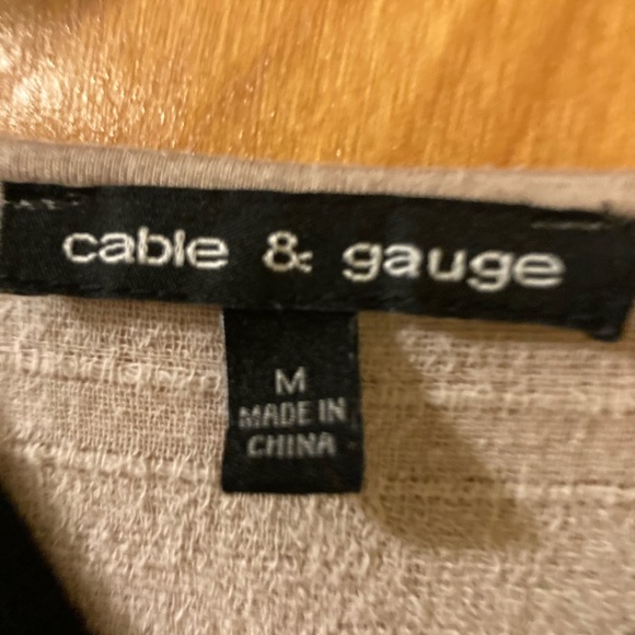 2-pc Cardigan & shell, black lace and tan cardigan - Picture 6 of 10